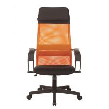 Кресло для руководителя Easy Chair 655 TTW оранжевое/черное (искусственная кожа/сетка/ткань, пластик) – фото 3