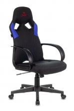 Офисная мебель Zombie RUNNER BLUE (Game chair RUNNER black/blue textile/eco.leather cross plastic)