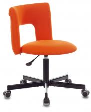 Офисная мебель Бюрократ KF-1M/ORANGE (Office chair KF-1M orange 26-29-1 cross metal черный)