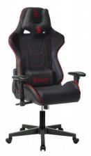 Кресло A4TECH черный/красный, крестовина пластик (BLOODY GC-400)