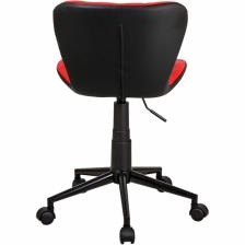 Эколайн Компьютерное кресло Бренд WX-970, экокожа, цвет красный/черный – фото 4