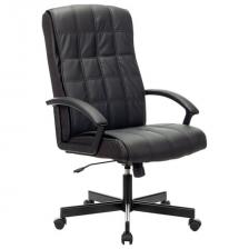 Кресло офисное BRABIX "Quadro EX-524", компактная упаковка, экокожа, черное, 532104