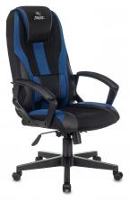 Офисная мебель Zombie 9 BLUE (Game chair 9 black/blue textile/eco.leather cross plastic)
