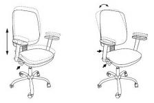 Офисная мебель Бюрократ T-620SL/BLACK (Office chair T-620SL black TW-11 cross metal хром) – фото 4