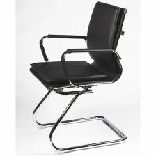 Кресло для посетителя NORDEN Харман CF Black, хром, экокожа, цвет черный – фото 3