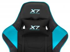Офисная мебель A4Tech X7 GG-1100 (Game chair X7 GG-1100 black/blue textile/eco.leather cross plastic) – фото 4