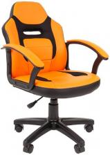 Кресло детское Chairman Kids 110 экопремиум черный/оранжевый (00-07049365)