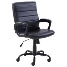 Кресло для руководителя Easy Chair 581 TR черное (рециклированная кожа, металл)