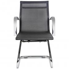 Кресло руководителя Бюрократ CH-993-Low/M01 низкая спинка черный сетка M01 (полозья хром) – фото 1