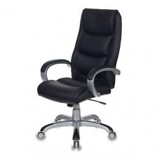 Кресло руководителя Бюрократ CH-S840N/BLACK черный искусственная кожа (пластик серебро) – фото 2