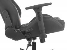 Офисная мебель OUTRIDER B (Game chair Knight Outrider black rombus eco.leather headrest cross metal) – фото 3