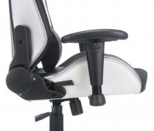 Офисная мебель Zombie HERO QUEEN PRO (Game chair HERO QUEEN PRO black/white eco.leather headrest cross plastic) – фото 2