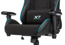Офисная мебель A4Tech X7 GG-1100 (Game chair X7 GG-1100 black/blue textile/eco.leather cross plastic) – фото 3