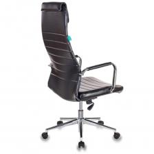 Кресло руководителя Бюрократ KB-9N/ECO/BLACK черный сиденье черный искусственная кожа крестовина хро – фото 2