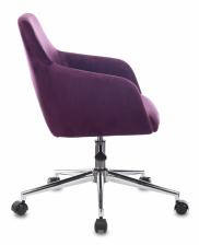 Офисная мебель Бюрократ CH-380SL/23PLUM (Office chair CH-380SL plum Italia 23 cross metal хром) – фото 2