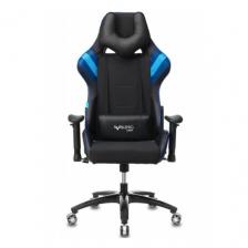 Кресло игровое Бюрократ VIKING 4 AERO BLUE две подушки черный/синий искусст.кожа/ткань – фото 2