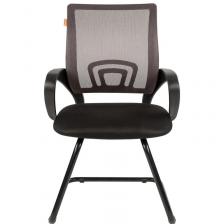 Конференц-кресло Chairman 696 V серое/черное (сетка/ткань, металл черный) – фото 1