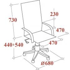 Кресло для руководителя Easy Chair 671 TC серое (ткань, пластик) – фото 3