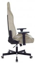 Офисная мебель N1 BEIGE (Game chair Knight N1 Fabric beige Light-21 headrest cross metal) – фото 2