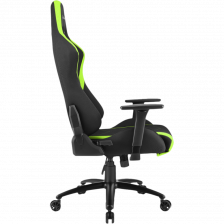 Кресло для геймера Sharkoon Shark Skiller SGS2 чёрно-зелёное (ткань, регулируемый угол наклона, механизм качания) – фото 3