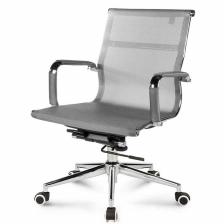 Кресло для руководителя NORDEN Хельмут LB Grey, хром, сетка, цвет серый