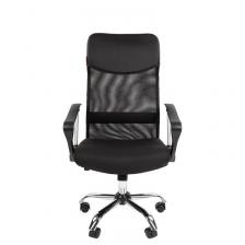 Кресло для руководителя Chairman 610 черное (искусственная кожа/сетка/ткань, металл) – фото 2