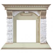 Классический портал для камина Royal flame Dublin арочный сланец крем под классический очаг
