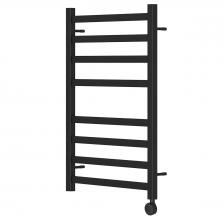 Полотенцесушитель электрический 500x800 POINT Меркурий (PN83158BE П8) левый/правый, черный