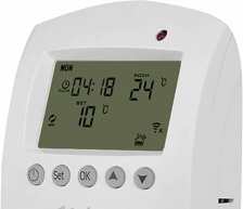 Умный термостат HIPER IoT Thermostat S1 с LCD экраном White – фото 1