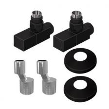 Комплект подключения Lemark (LM03412SBL) с квадратными вентилями, черный