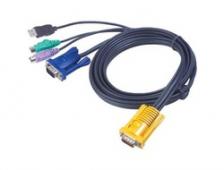 Кабель KVM комбинированный для переключателей Kinan серий XM, XU, LS, XL, DL (SPHD-15 => USB+PS/2+VGA(D-Sub), 5 метров (CH-5000M) Кабель KVM комбинированный для переключателей Kinan серий XM, XU, LS, XL, DL (SPHD-15 => USB+PS/2+VGA(D-Sub), 5 метров (CH-5000M)