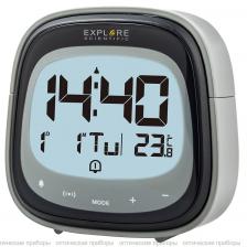 Часы цифровые Explore Scientific Dual с будильником, черные