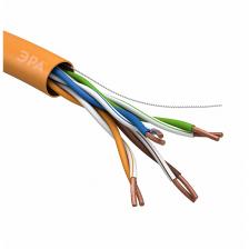 U-4-HF Кабель витая пара ЭРА U/UTP 4x2x24 AWG Cat5e CU нг(А) HF 305м, цена за 1 шт