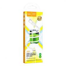 Кабель Hoco X83 Type-C to Type-C Victory 60W 1m White