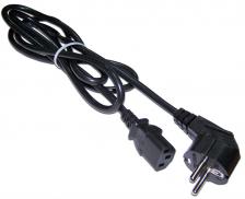 Прочие компоненты СКС LANMASTER Шнур питания C13-Schuko угловая, 3х0.75, 220В, 10А, черный, 2 метра [LAN-PP13/SHA-2.0-BK]