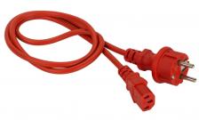 Прочие компоненты СКС LANMASTER Шнур питания C13-Schuko прямая, 3х0.75, 220В, 10А, красный, 2 метра [LAN-PP13/SH-2.0-RD]