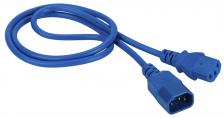 Прочие компоненты СКС LANMASTER Шнур питания C13-C14, 3х0.75, 220В, 10А, синий, 2 метра [LAN-PP13/14-2.0-BL]
