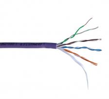LANMASTER Кабель U/UTP, 4 пары, Кат. 5E, 350 МГц, LSZH, нг(А)-HF, фиолетовый, 305 м [LAN-5EUTP-HFLT-VI]