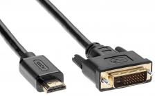 Видеокабель TV-COM Кабель HDMI to DVI-D (19M -25M) 5м, (LCG135E-5M) [6939510900309]