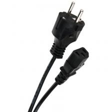 Кабели, шлейфы, переходники Кабель/ Кабель компьютер - розетка 220V <1.8м> (Европейский стандарт) <TP021-1.8-BK>