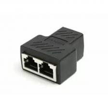 Кабели, шлейфы, переходники Разветвитель/ Разветвитель RJ-45 8P8C (F)<-->2 x 8P8C (F) ,FTP, ABS пластик, кат. 5eVCOM <CT252S>
