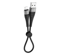 Черный USB-кабель Lightning Borofone BX32 25см