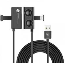 Черный USB-кабель Lightning Baseus 2.4А Suction Cup Mobile Game Cable 1m