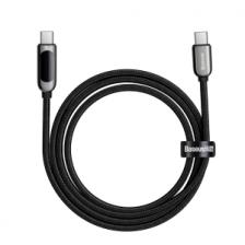 Кабель Xiaomi Baseus Display Fast Charging Data Cable Type-C to Type-C 100W 2m Black (CATSK-C01) – фото 4
