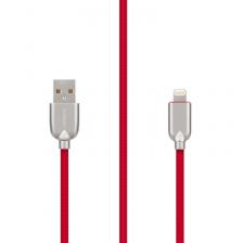 Кабель Rombica Digital MB-05 USB - Apple Lightning (MFI) текстиль 1м красный
