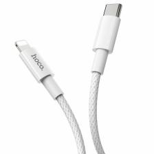 Белый усиленный кабель USB Type-C / Lightning Hoco X56 1m – фото 2