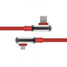Кабель Rombica Digital Electron M Red USB - micro USB нейлоновая оплетка 1.2м красный