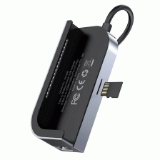 Переходник для Macbook Type-C HUB Baseus 2 USB + HDMI + PD + 3.5mm Audio + Micro SD – фото 1