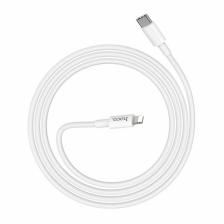 Белый усиленный кабель USB Type-C / Lightning Hoco X56 1m