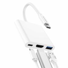Переходник для Macbook Borofone DH4 Type-C to HDMI/Type-C/USB – фото 2